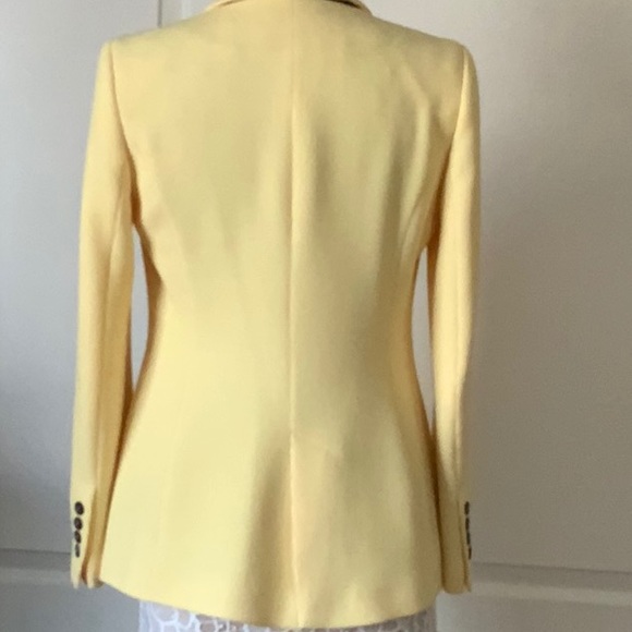 Zara Yellow Textured Knit SingleButton Blazer Sz S - Picture 5 of 10